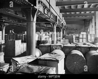 Londra e il nord ovest Azienda ferroviaria merci shed, Leicester, Leicestershire, 1927. Artista: sconosciuto. Foto Stock