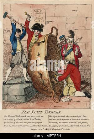 Lo stato tinkers, 1780. Foto Stock