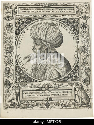 Ritratto di Sultan Bayezid I. Foto Stock