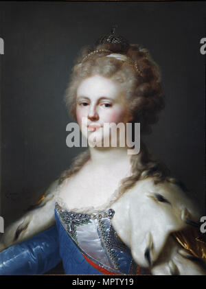 Ritratto di Imperatrice Maria Feodorovna (Sophie Dorotea di Württemberg) (1759-1828). Foto Stock