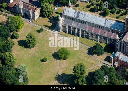 St Albans Abbey, Hertfordshire, 2015. Artista: Damian Grady. Foto Stock