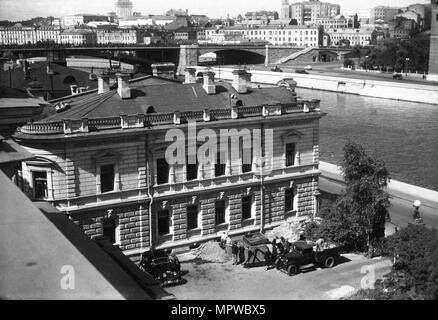 Ambassador's Residence, Ambasciata Britannica (Kharitonenko Mansion), Mosca, URSS, 1950. Artista: sconosciuto. Foto Stock