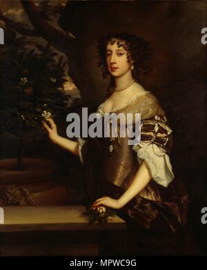 Maria di Modena, regina consorte del re Giacomo II, c1773-1680. Artista: Peter Lely. Foto Stock