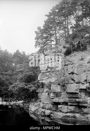 Devil's acqua, Corbridge, vicino a Hexham, Northumberland, 1900. Artista: Alfred Newton & Sons. Foto Stock