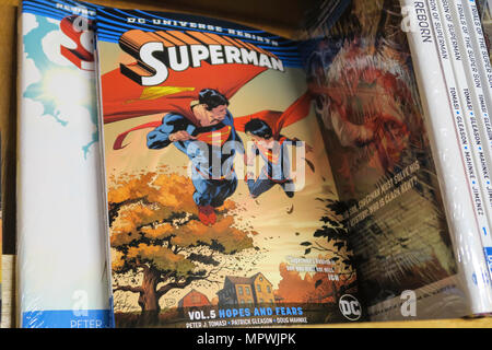 Superman fumetti, NYC, STATI UNITI D'AMERICA Foto Stock