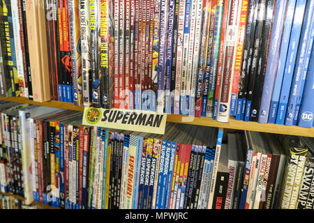 Superman fumetti, NYC, STATI UNITI D'AMERICA Foto Stock