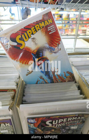 Superman fumetti, NYC, STATI UNITI D'AMERICA Foto Stock