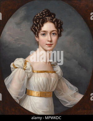 Ritratto di Joséphine di Leuchtenberg (1807-1876), la Principessa di Svezia e Norvegia, 1823. Foto Stock