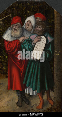 Mosè e Aronne con due profeti, 1532. Foto Stock