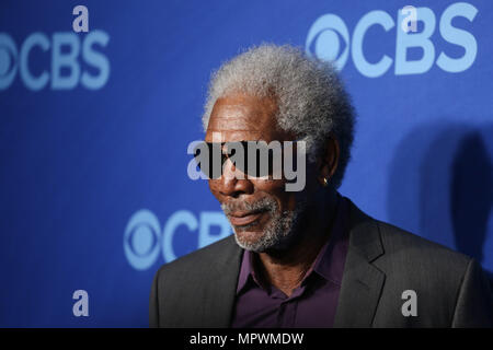 Morgan Freeman assiste la CBS in anticipo presso la Carnegie Hall di New York il 14 maggio 2014. Foto Stock