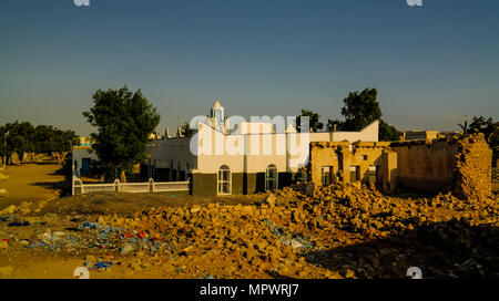 Moschea di Berbera, la più grande città portuale del Somaliland Somalia Foto Stock