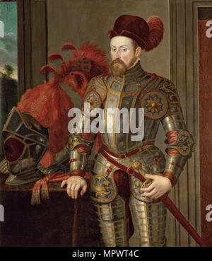 Ritratto di Ferdinando II (1529-1595), Arciduca d'Austria, ca 1557. Foto Stock