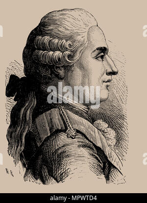 Ritratto di Luigi XVIII (1755-1824), 1889. Foto Stock