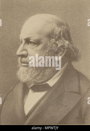 Ritratto del compositore Ferdinand von Hiller (1811-1885) , 1880. Foto Stock