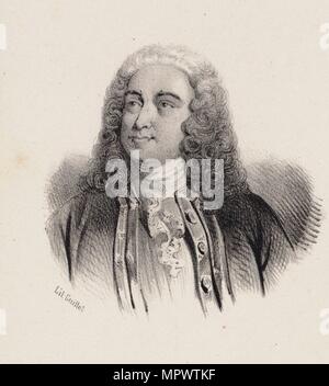 Ritratto del compositore Georg Friedrich Haendel (1685-1759), . Foto Stock