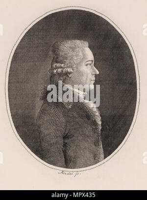 Ritratto del compositore Carl Ditters von Dittersdorf (1739-1799), c. 1800. Foto Stock