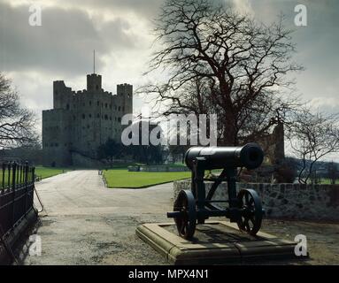 Rochester Castle, Kent, tardo ventesimo o inizio del XXI secolo. Artista: sconosciuto. Foto Stock