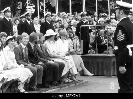 LADY DIANA A HMS MERCURY VICINO PETERSFIELD. . PORTSMOUTH 1981. Foto Stock