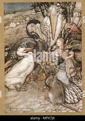 Ma chi ha vinto? Da Alice nel paese delle meraviglie, da Lewis Carroll, pub. 1907 . Foto Stock