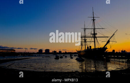 HMS Victory, Historic Dockyard, Portsmouth Foto Stock