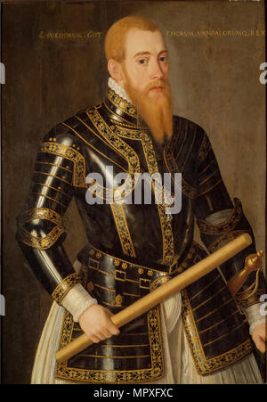 Ritratto di Re Eric XIV di Svezia (1533-1577). Foto Stock