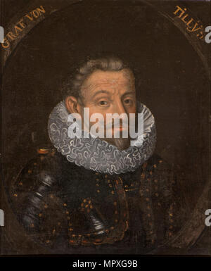 Ritratto di Johann Tserclaes (1559-1632), il conte di Tilly. Foto Stock