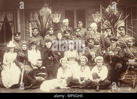 Il Romanovs: la famiglia dell'Imperatore Alessandro III, 1892. Foto Stock