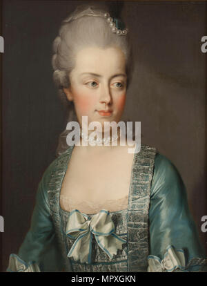 Ritratto di l'arciduchessa Maria Antonietta dell'Austria (1755-1793), Regina del francese. Foto Stock