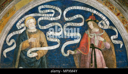 L Apostolo Pietro e il profeta Geremia, 1492-1495. Foto Stock
