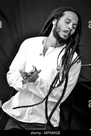 Ziggy Marley, V2011, Hylands Park, Chelmsford, Essex, Regno Unito - Agosto 2011. Foto Stock