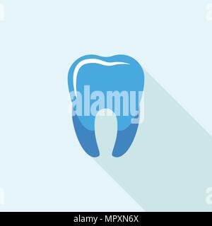 Blue tooth icona logo, stile piatto Illustrazione Vettoriale