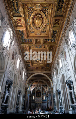 Arcibasilica di San Giovanni in Laterano a Roma.' La Cattedrale del Santissimo Salvatore e dei Santi Giovanni Battista ed Evangelista in Laterano' Foto Stock