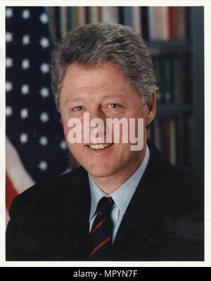 Il Presidente Clinton - il presidente Clinton busto shot Foto Stock