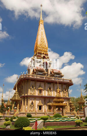 Wat Chalong tempio Buddista Phuket Thailandia Foto Stock