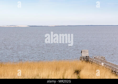 Leba lago nel nord della Polonia. Foto Stock