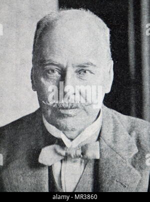 Fotografia di Sir Ronald Ross (1857-1932) un inglese medico e il vincitore del Premio Nobel in fisiologia (Medicina) per il suo lavoro sulla trasmissione della malaria. In data xx secolo Foto Stock