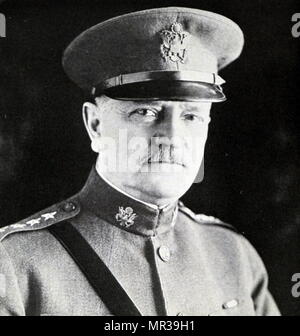 Ritratto fotografico di John J. Pershing (1860-1948) un senior United States Army officer. In data xx secolo Foto Stock