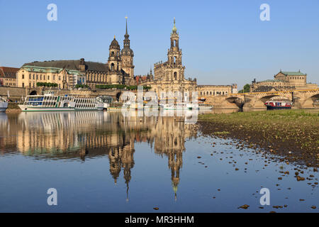 Zwinger di Dresda. Cabinet, Pavilion. 18.05.2018 Germania/Dresden. Foto Stock