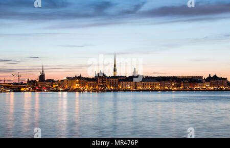 La capitale svedese a Stoccolma. Die schwedische Hauptstadt Stoccolma. Foto Stock