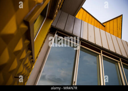 Dettagli architettonici del Berliner Philarmoniker di Berlino, Germania. Foto Stock