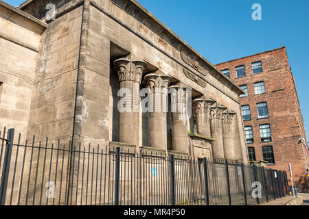 Tempio opere ex mulino di lino in Holbeck, Leeds, West Yorkshire, Regno Unito Foto Stock