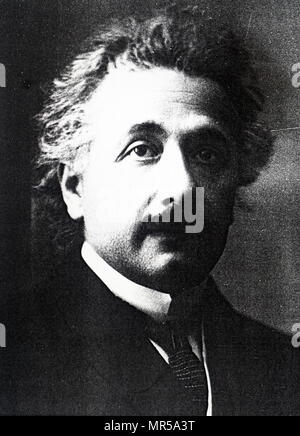 Fotografia di Albert Einstein (1879-1955) un tedesco-nato fisico teorico e Prize-Winner Nobel per la fisica. In data xx secolo Foto Stock