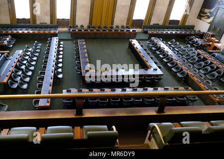 Francisco de Vitoria Hall, presso le Nazioni Unite a Ginevra. La camera del consiglio, "Salle du Conseil," è stato costruito per la lega delle nazioni, e è presente luogo di incontro della Conferenza sul disarmo. Foto Stock