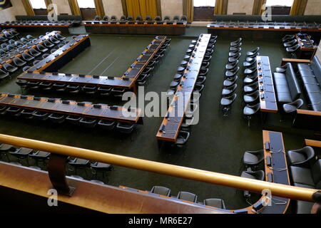 Francisco de Vitoria Hall, presso le Nazioni Unite a Ginevra. La camera del consiglio, "Salle du Conseil," è stato costruito per la lega delle nazioni, e è presente luogo di incontro della Conferenza sul disarmo. Foto Stock