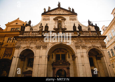 Praga, Repubblica Ceca - 23 giugno 2017: la Chiesa cattolica di San Salvador a Praga, Repubblica Ceca Foto Stock