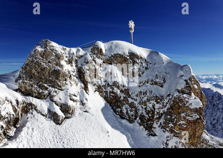 Inverno in Baviera - Zugspitze. Inverno in Bayern - Zugspitze. Foto Stock