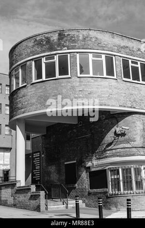 Il vecchio rosso alla stazione degli autobus, Vicario Lane, Leeds Foto Stock