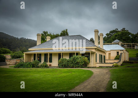 Edifici storici monumentali presso l'insediamento di Port Arthur in Tasmania Australia Foto Stock