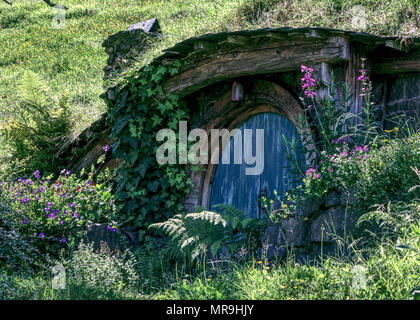 Hobbit foro in Hobbiton, NZ Foto Stock