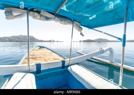 Viaggio in barca, Isola Gili, Indonesia Foto Stock